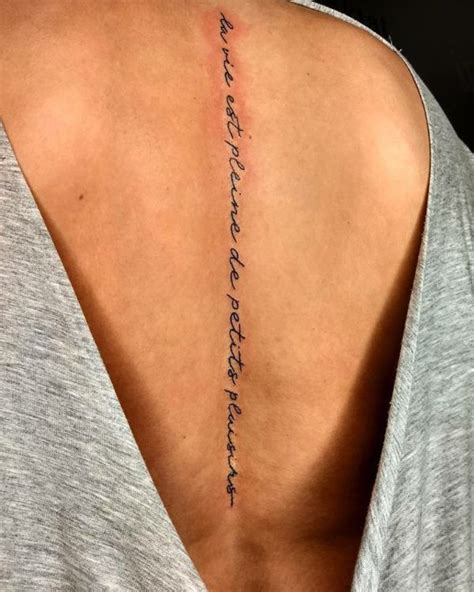 columna tatuaje frase espalda|Frases para tattoo en la espalda